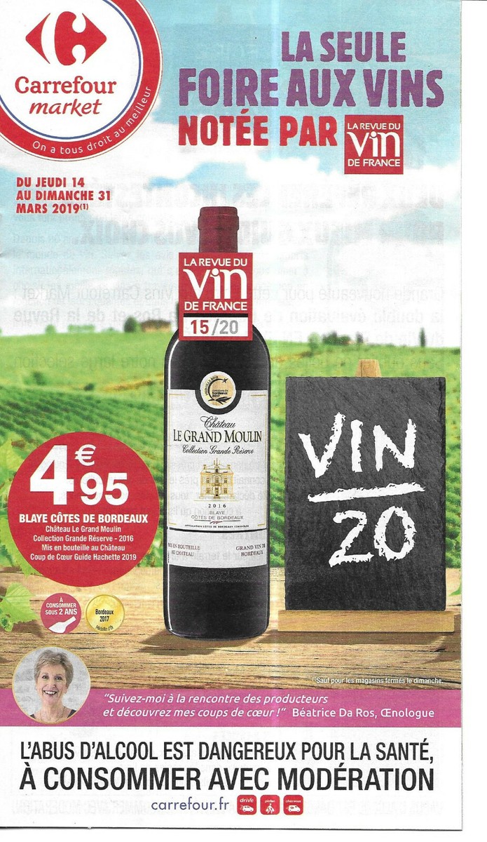 PROSPECTUS CARREFOUR FOIRE AUX VINS 2019 FRANCE CATALOGUE