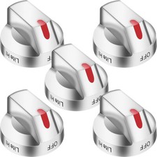 5pc Range Burner Control Knob DG64-00473A Compatible For SAMSUNG Range AP5917439