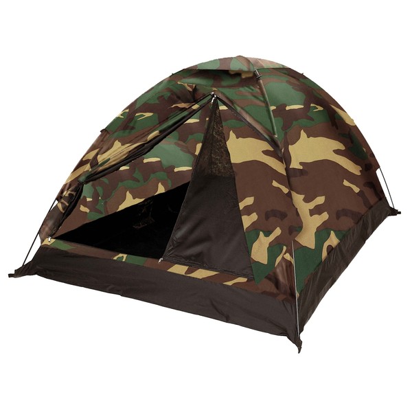 Neu Mil-Tec 2-Mannzelt Iglu Standard Wood FüR Camping Outdoor Survival Festival-image