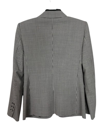Theory Women’s Slim Wool Blend Blazer NWOT Black White Gingham Careerwear Size 2 - Picture 11 of 14