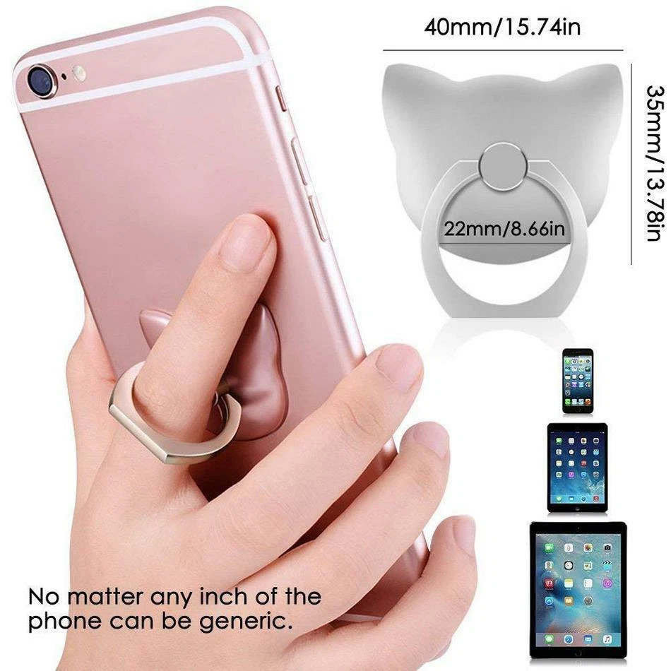 Finger Grip Ring Stand Phone Holder For iPhone Phone Tablet Rotating 360° UK - Image 4 of 4