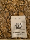 Frame Le High Skinny Crop Coated Python Pants Size 26 NWT — photo 6