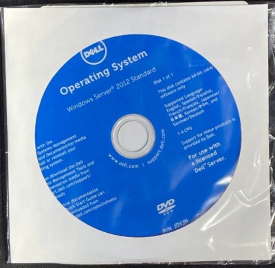 Dell Windows Server 2012 Standard Downgrade Edition Software DVD / DC37W