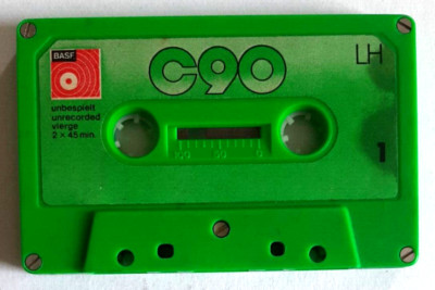 Mc Musicassette BASF LH C 90 C90 Vintage Compact Cassette Tape Gebraucht Used I