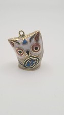 China, Cloisonne, Deko,Anh&auml;nger, Kettenanh&auml;nger Eule AA-26-3 3*2*1,5cm
