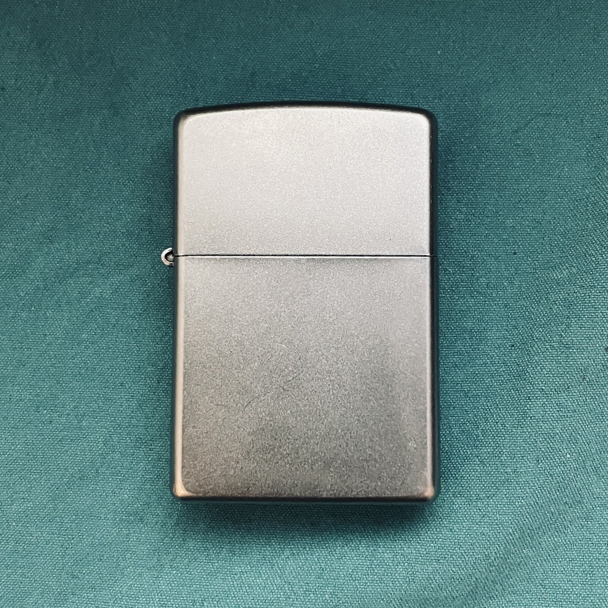 Vintage 2014 ZIPPO Lighter Satin Brushed Chrome Finish UNSTRUCK | eBay