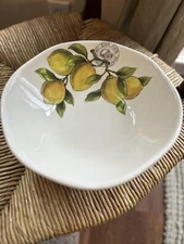 2 EFFETTI CERAMIC LEMONS CITE DES CITRONS LARGE SERVING BOWL - MADE IN ITALY