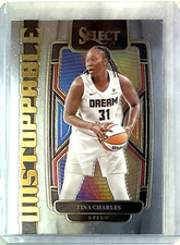 Tina Charles 2024 Panini Select WNBA Unstoppable Insert Card-#11 Atlanta Dream