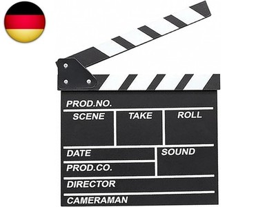 Schwarz Filmklappe Holz,Filmklappe Regieklappe,Regisseure Clapper Board für 