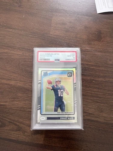 2024 PANINI DONRUSS OPTIC HOLO #229 DRAKE MAYE ROOKIE RC PSA 10