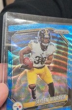 #100/230- 2025 Panini Prizm - Jaylen Warren #293 Blue Wave Prizm 