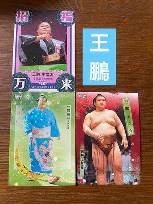 Sumo Card BBM Oho Parallel 3-Pack Japanese Sumo Wrestling Collectible