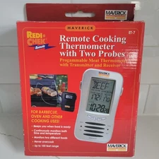MAVERICK Remote Redi Check Wireless Cooking THERMOMETER With Two Probes ET-7 NIB
