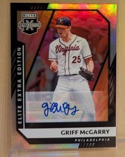 2021 Panini Elite Extra Edition SIGNATURES #145 Griff McGarry Phillies RARE AUTO