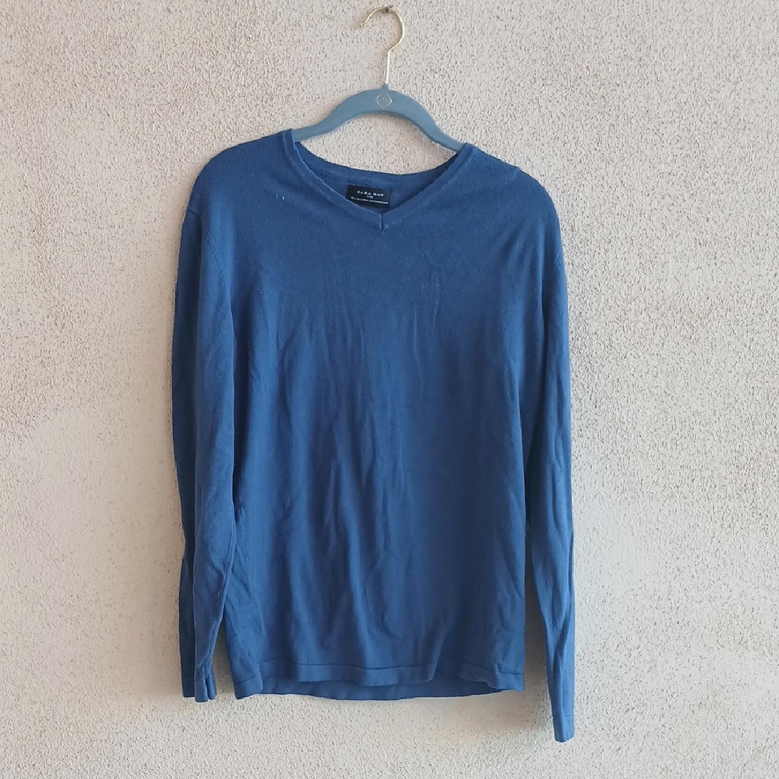 Zara Man Basic Navy Sweater - image 1