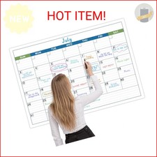Large Dry Erase Calendar - Undated 1 Month Dry Erase Calendar for Wall, 40" x 28