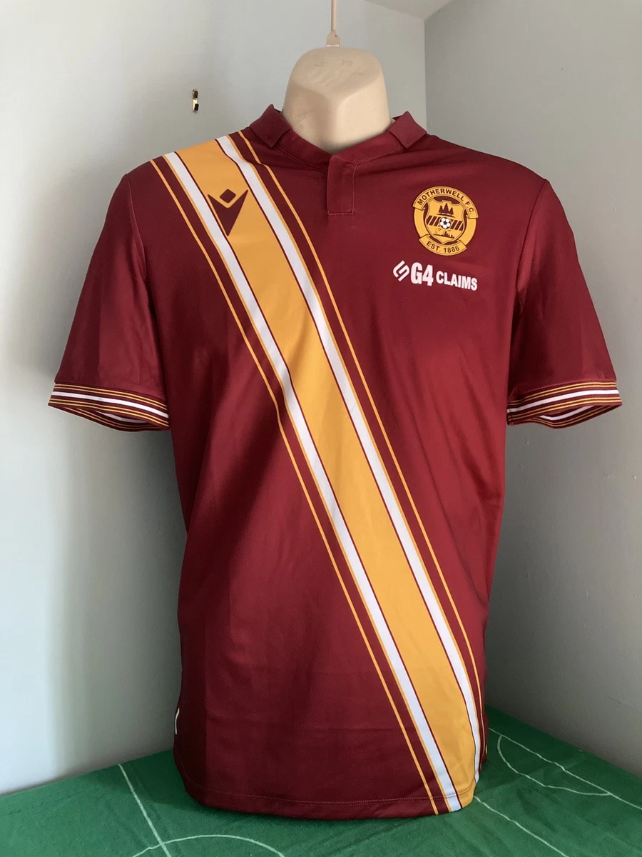 Photo A4 Maillot Rétro Motherwell FC – Impression Qualité Poster – Saison 2024-25