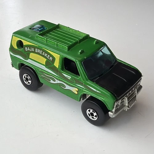 Hot Wheels BAJA BREAKER Ford E-Series Econoline Van Green Vintage 1980 Diecast