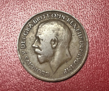 1921 One Penny George V One Penny Coin bronze