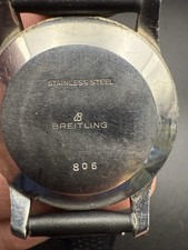 Original Early 1960s Breitling AOPA Navitimer 806 Venus 178 No Signature Logo 21