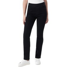 Gloria Vanderbilt Amanda Black Mid-Rise Slim Pull-On Jean Stretch Pants 4/SM NWT