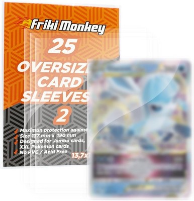 Card Sleeves für Jumbo-Karten, Kartenhüllen, Kartenhüllen in der Größe 137 x 190
