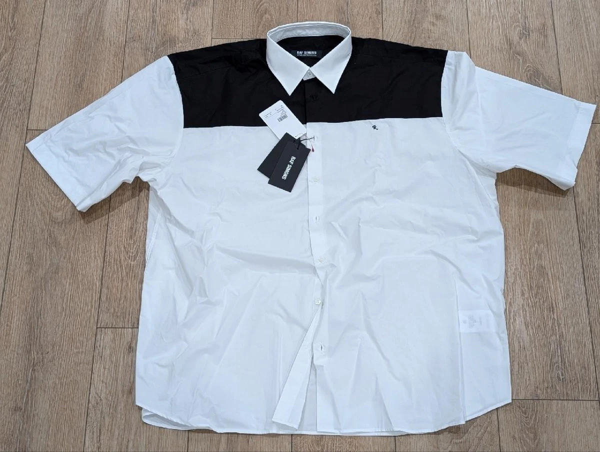 Raf Simons Short Sleeve Button-Up Casual Button-Down Shirts for