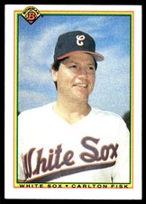 Carlton Fisk 1990 Bowman #314 White Sox MLB READ FREE SHIPPING AutographDen