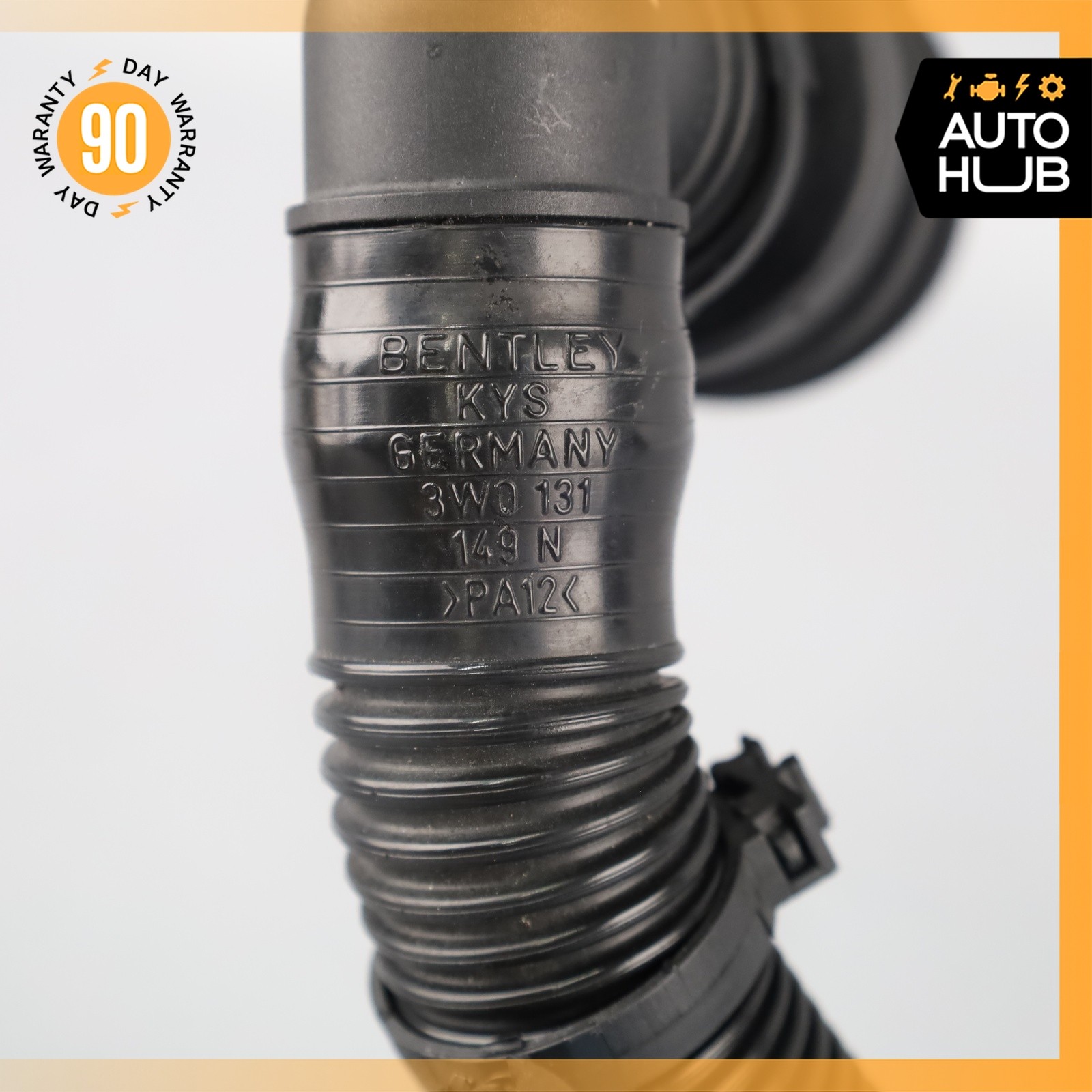 03-13 Bentley Continental GTC 6.0L W12 Secondary Air Smog Pump Hose Pipe OEM 43k