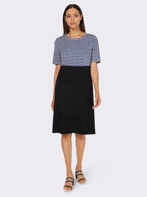 Kleid Blau 38 rick cardona Damen Grafik royalblau/schwarz UVP: 69,99  6.435