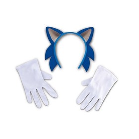 Sonic the Hedgehog Costume Kit Headband and Gloves for Kids