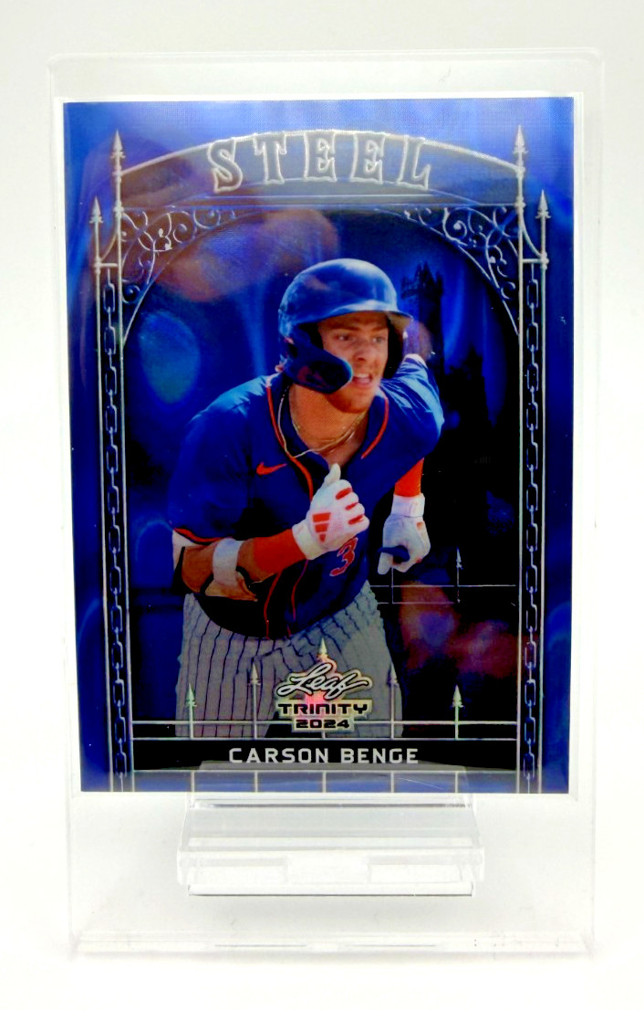 2024 Leaf Trinity - Carson Benge #S-18 Steel Blue /99