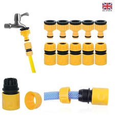 10Pcs Garden Car Water Hose Pipe Tap Adapter Connector & Fitting Set Hosepipe UK