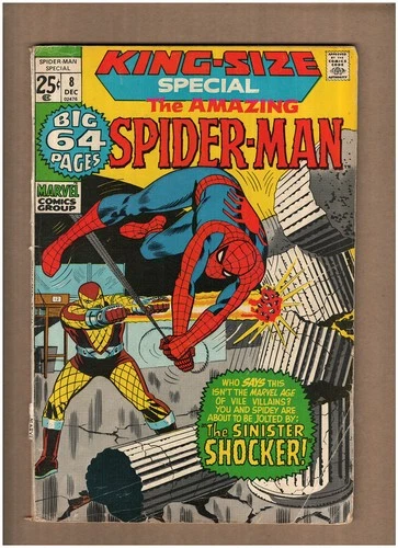 Amazing Spider-Man King-Size #8 Marvel Comics 1971 Stan Lee THE SHOCKER GD+ 2.5