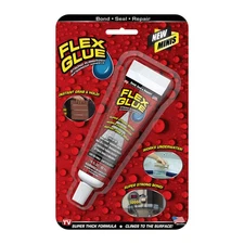 Flex Glue, Mini, White, Super Strong, Rubberized Waterproof Adhesive, Works Unde