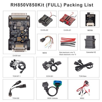 OBDSTAR RH850/V850 Adapter Kit Full Set with MQB Collector ECM001 TCM030 TCM-Kit
