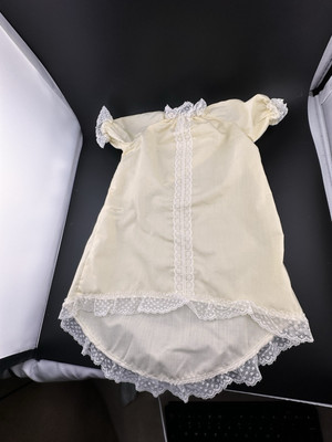 Cabbage Patch Kids Preemie Yellow Gown 3J Dress Girl Vtg 1984 Lace March Of Dime