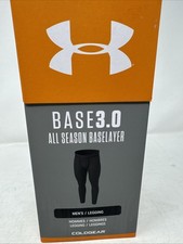 Under Armour Mens 2XL ColdGear Base 3.0 All Season Baselayer Leggings Black
