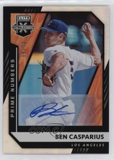 2021 Elite Extra Edition Prime Numbers B Signatures 59/72 Ben Casparius Auto 1o2