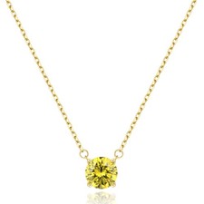 Mother's Day Gifts for Her 2 Carat Birthstone Necklace for Women, Dainty Necklac