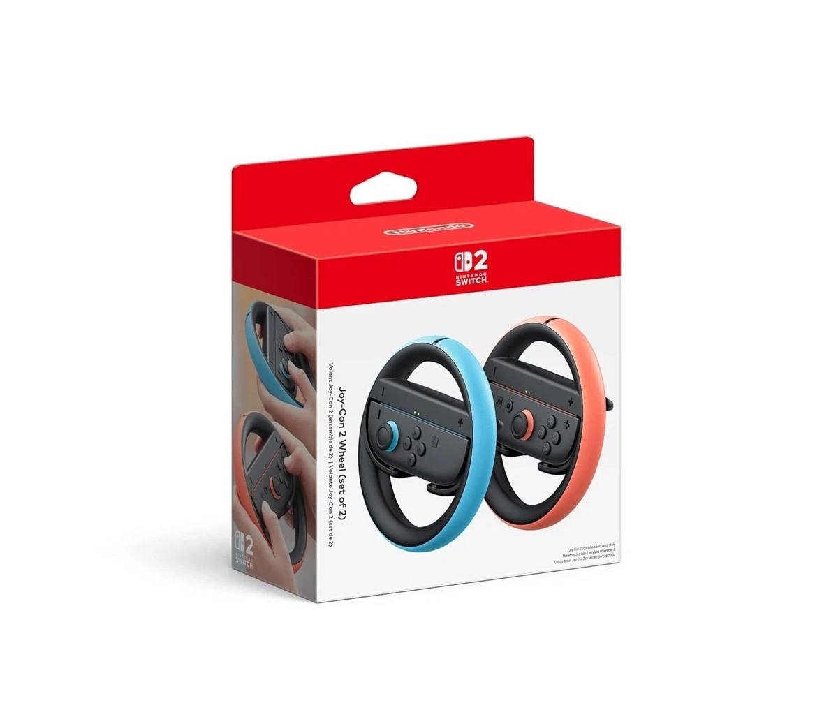 Official Nintendo Switch 2 Joy-Con 2 Wheel (Set of 2) 1 Year
