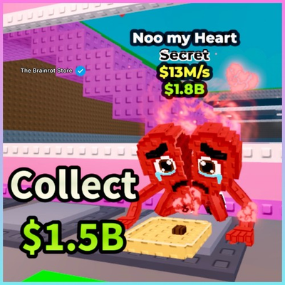 #ad Noo my Heart 🌹💔 VERY RARE ✅ Steal a Brainrot🔥ROBLOX $6.99