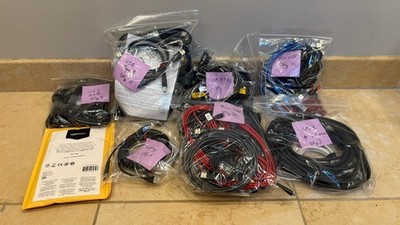 HUGE LOT!  65 pcs Miscellaneous USB Cables Including Type B, Lighting, A-B, etc
