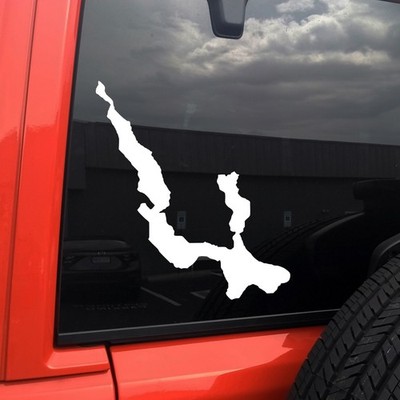 Walloon Lake Michigan Outline Sticker Decal Up North Cottage Vinyl