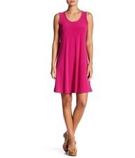 Spense Womens Lace Up Shirt Dress, Pink, 8