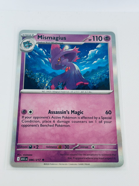 Pokemon ME: Ascended Heroes Mismagius 086/217 Holofoil