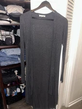 Joah Brown Cardigan In Grey - One Size Fits All