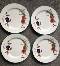 FOUR ROYAL WORCESTER EVESHAM VALE DINNER PLATES 27cm / 10.5” NEW.