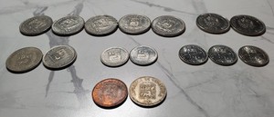 16x VINTAGE 1960s 70s VENEZUELA CENTIMOS BOLIVAR WORLD WIDE FOREIGN COINS !!