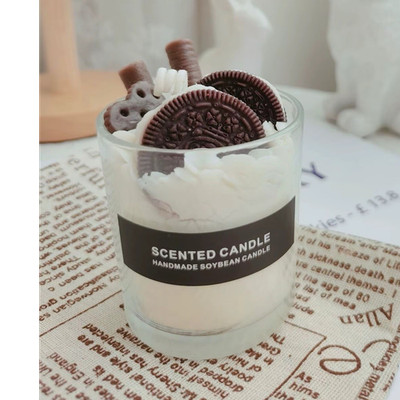 Handmade Scented candles customized picture shirts nice smell perfume